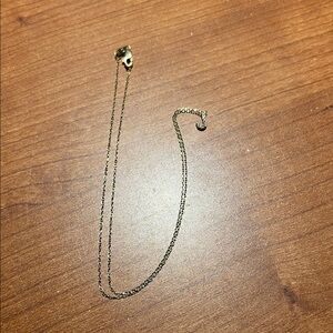 14k Solid Gold Diamond “J” Necklace